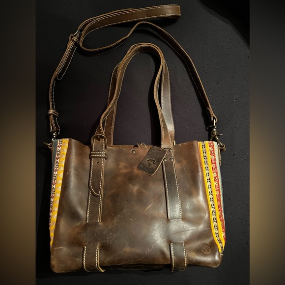 Oak River Mini Chocolate Market Tote - Picture 2 of 6